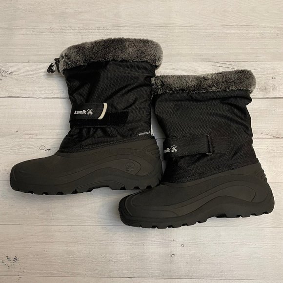 Kamik big girls‎ winter snow boots size 4 - Picture 1 of 10